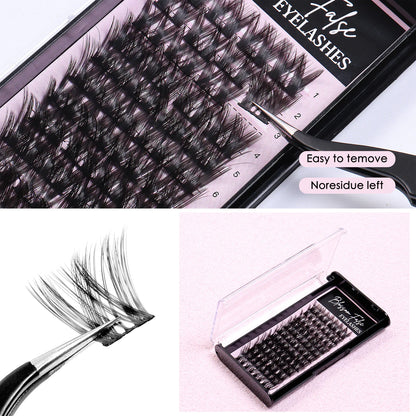 Bulk Natural Volume Clustered Faux Eyelashes for Amazon